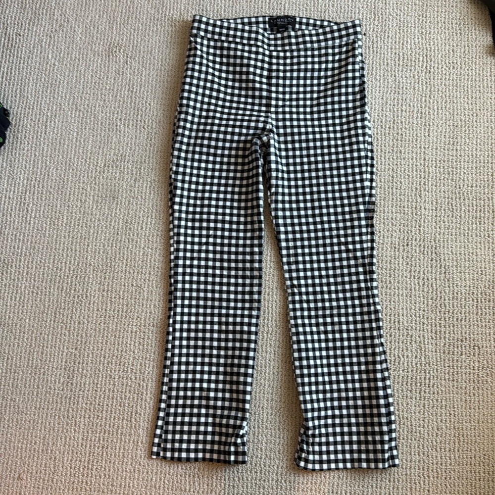 gingham trousers